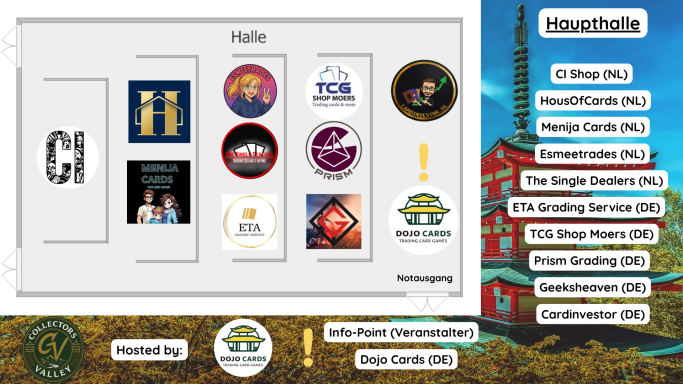 Collectors Valley Aussteller Haupthalle Dojo Cards