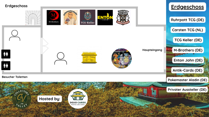 Collectors Valley Aussteller Eingang Dojo Cards